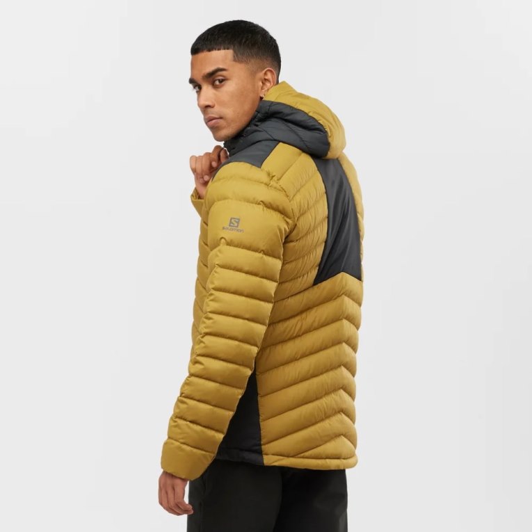 Salomon Essential Xwarm Down Men's Insulated Jackets Yellow | CA 35H98